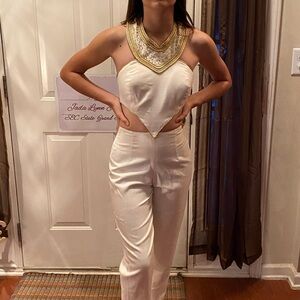 Elegant Cream Jumpsuit